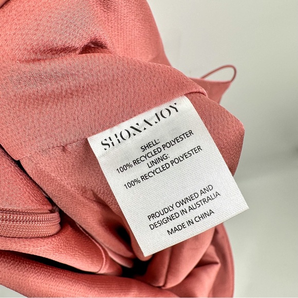 Shona Joy Luxe Frill Satin Wedding Guest Cocktail Dress Rose Women US 8 - Picture 8 of 11